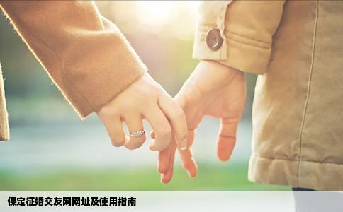 保定征婚交友网网址及使用指南