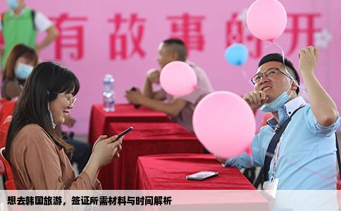 想去韩国旅游，签证所需材料与时间解析