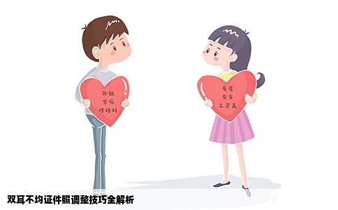双耳不均证件照调整技巧全解析