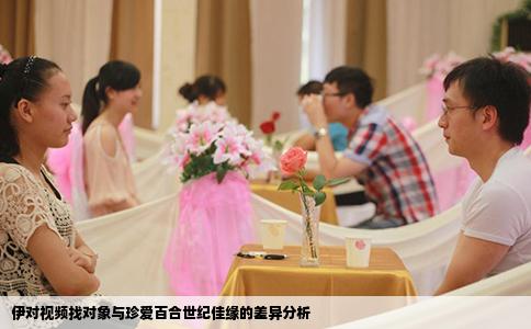 伊对视频找对象与珍爱百合世纪佳缘的差异分析