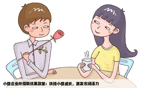 小微企业所得税优惠政策：扶持小微成长，激发市场活力