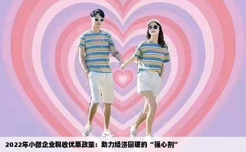 2022年小微企业税收优惠政策：助力经济回暖的“强心剂”