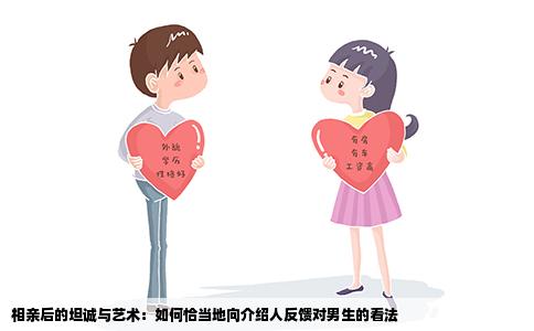 相亲后的坦诚与艺术：如何恰当地向介绍人反馈对男生的看法